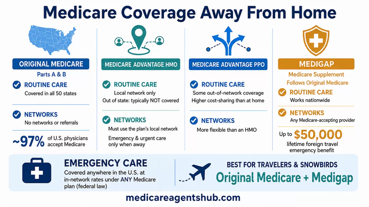 Medicare coverage when seeing a doctor in another state.