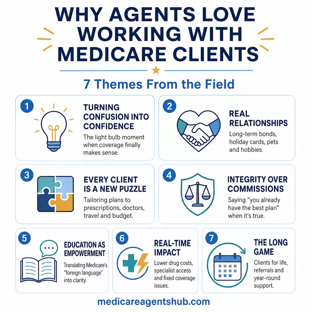 Seven reasons agents love serving Medicare clients.