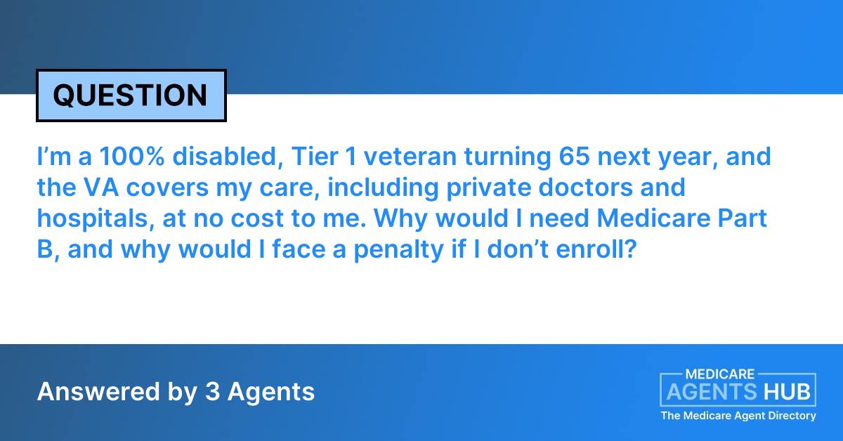 I’m a 100% disabled, Tier 1 veteran turning 65 next year, and the VA ...